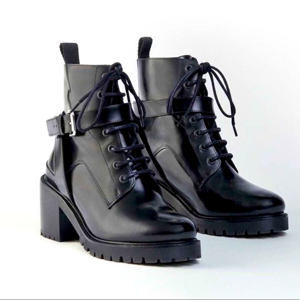 Maje | Frank Black Leather Boots Size 38
